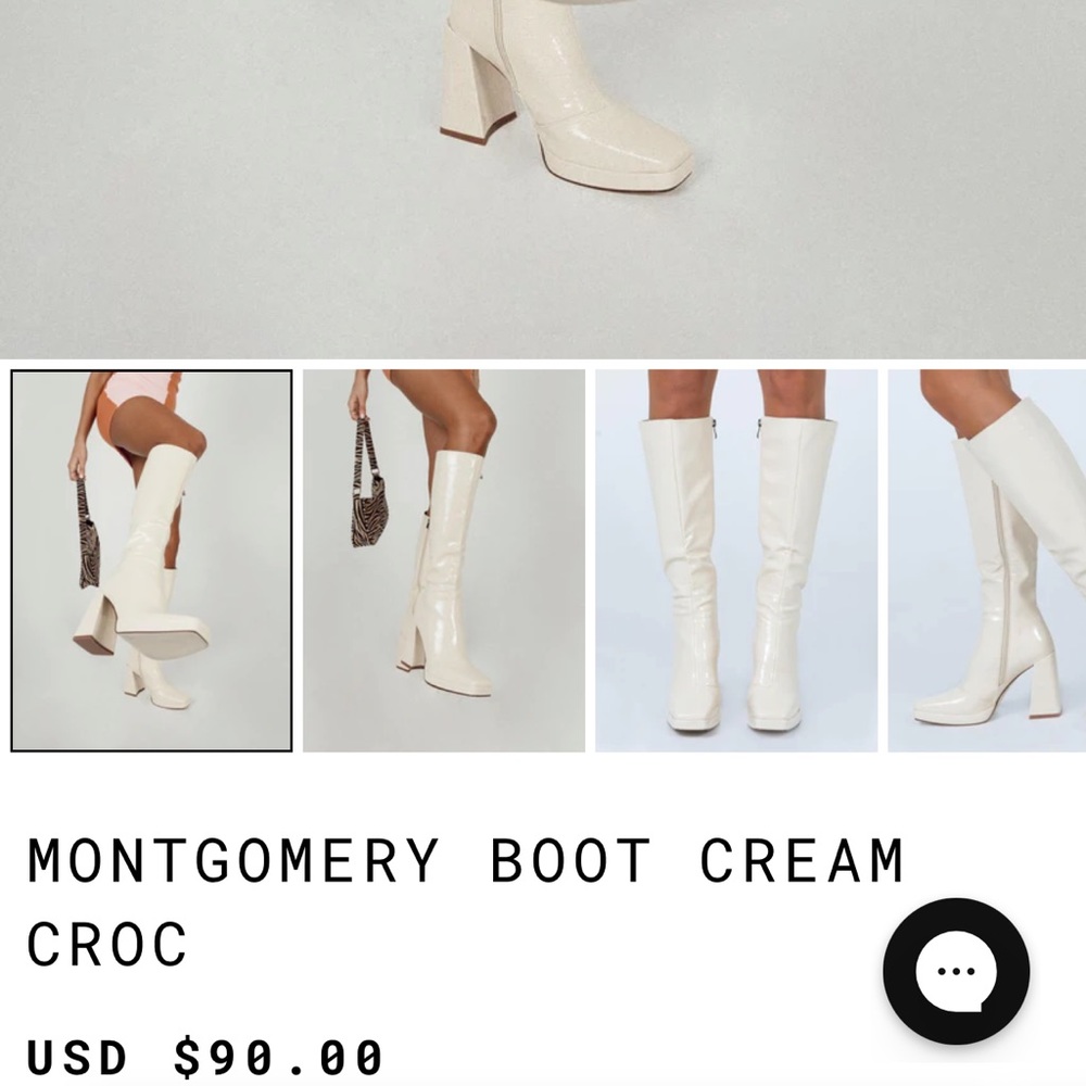 MONTGOMERY BOOT CREAM CROC